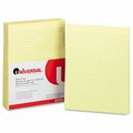 Coolcrafts Glue Top Writing Pads- Wide Rule- Letter- Canary- 50-Sheet Pads-Pack- Dozen CO3340106